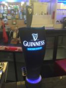 1 x Guiness Extra Cold Illuminated Hand-Pull Draft Beer Serving Pump With Drip Tray - Ref: