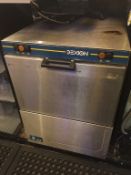 1 x Dexion Commercial Front Loading Glass / Dish Washer - Model: 044 - Dimensions: 52.5 x 55 x H70cm