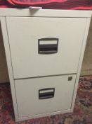 1 x 2-Drawer Filing Cabinet - No Key - Dimensions: 41 x 40 x H67cm - Ref: APB030 - City Centre Bar