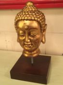 1 x Decorative Buddha Head Statue - Dimensions: W18 x D18 x H36cm - Ref: APB023 - City Centre Bar