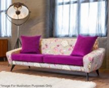 1 x Bespoke Handcrafted Sofa - British Made - Dimensions: L195 x H80 x D80cm - Ref: DB024 -