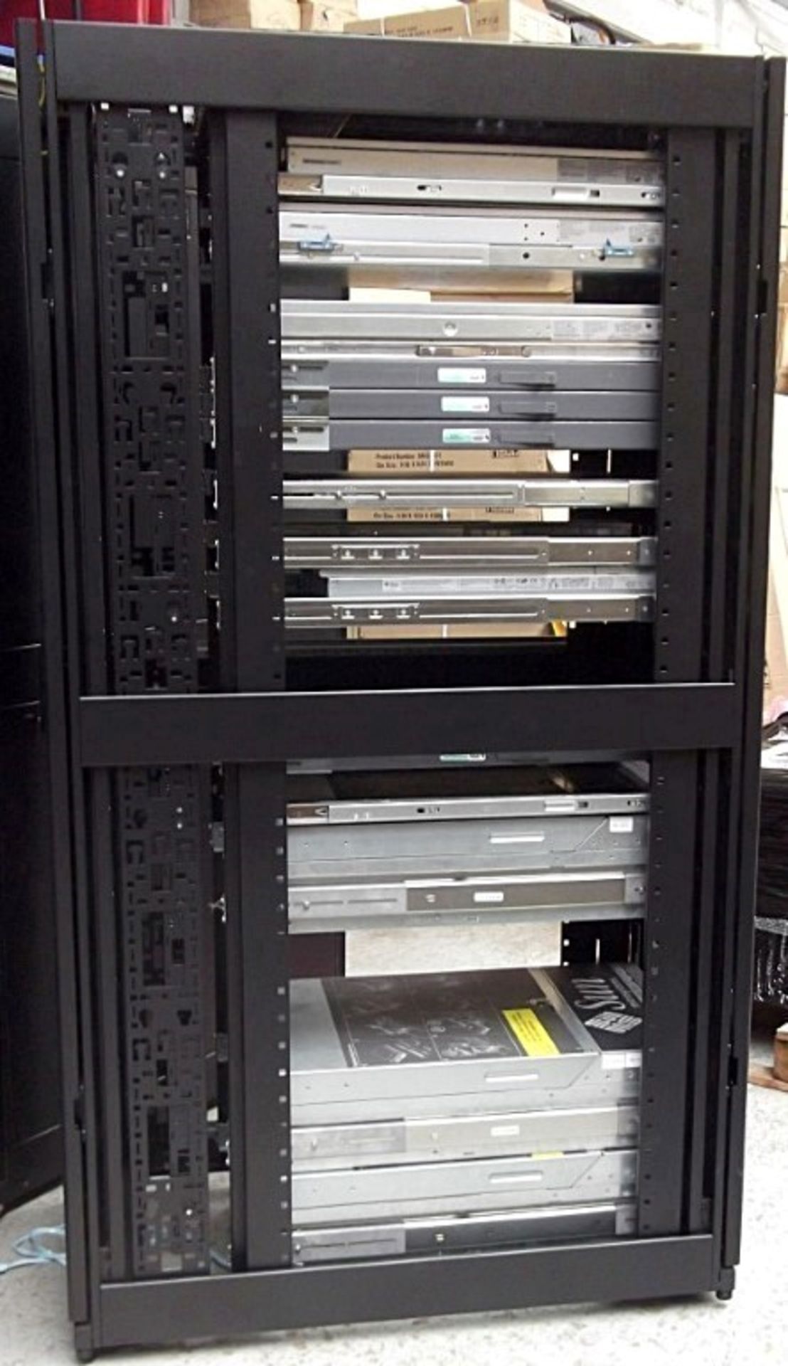 1 x APC Netshelter Server Rack With 12 x Assorted Sun Fire & HP Proliant Filer Systems Including - Image 3 of 8