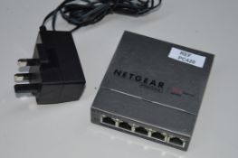 1 x Netgear Prosafe Plus 5 Port Ethernet Switch - Model GS105WE - Includes Power Adaptor - CL300 -