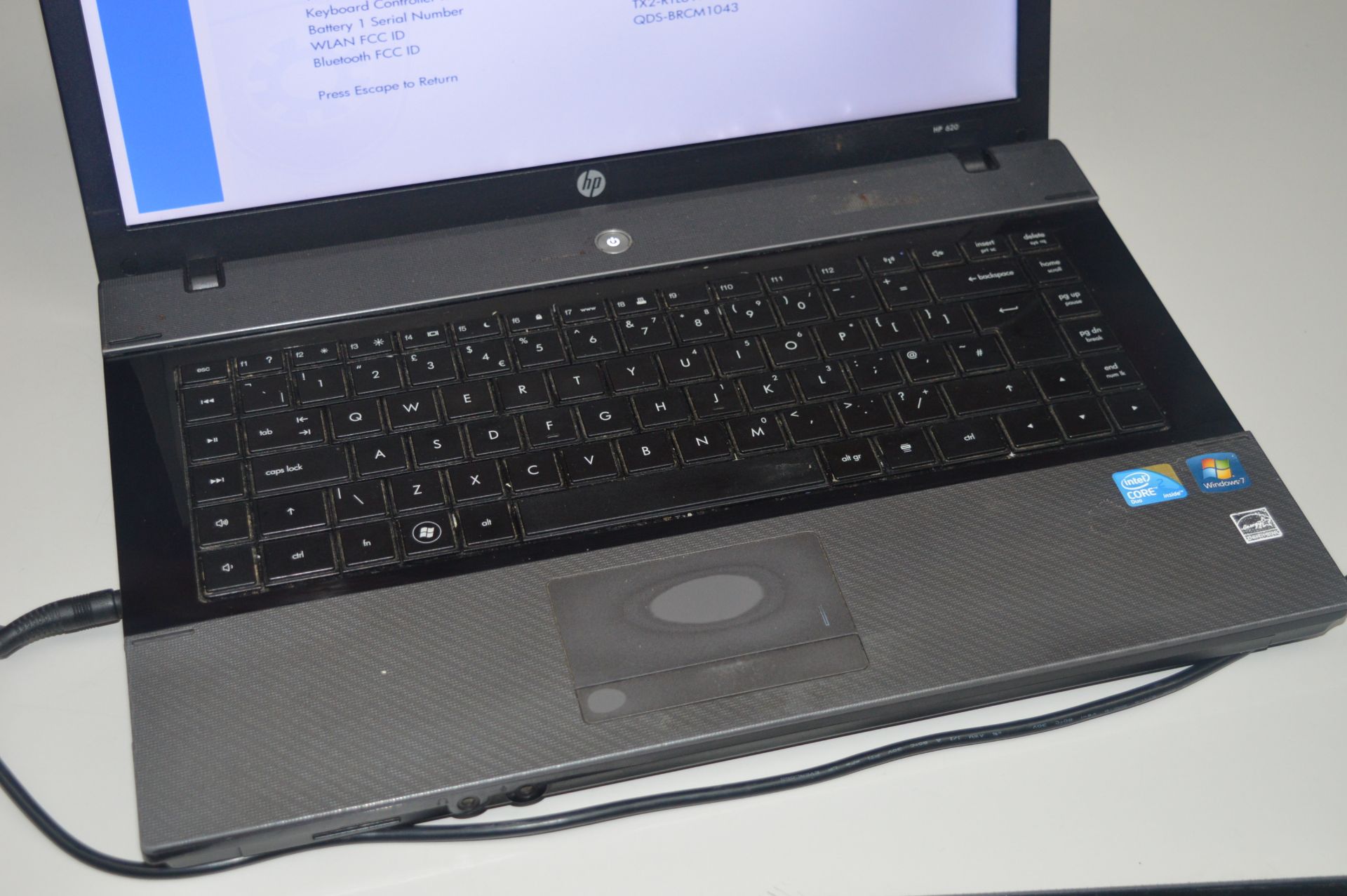 1 x HP Intel Core 2 Duo Laptop - Features a T6570 2.1ghz Processor,160gb Hard Drive, 2gb Ram, - Image 2 of 4
