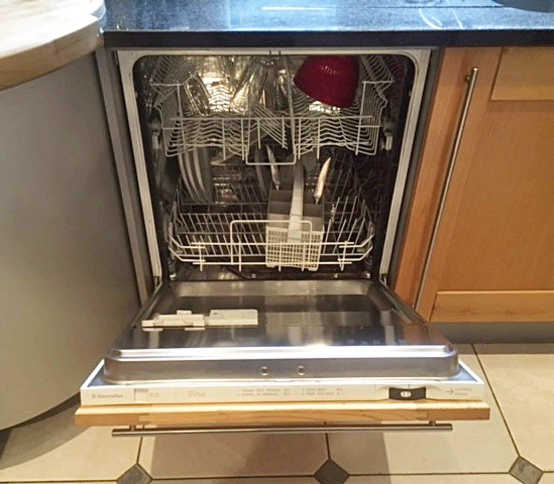 1 x Solid Wood Fitted Kitchen By Panorama - Features Luxurious Black Granite Worktops, Integrated - Image 30 of 31