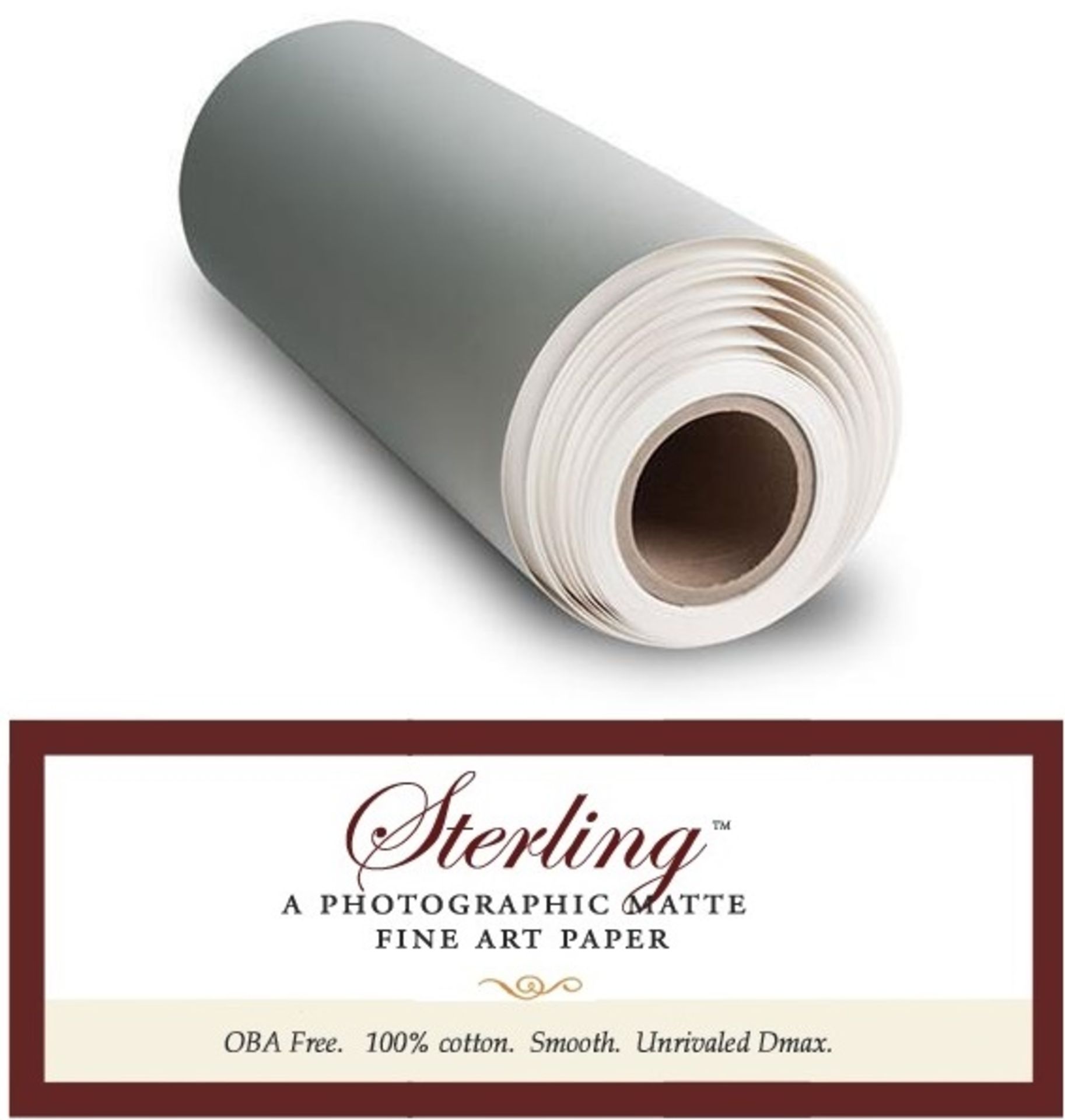 1 x Roll of Breathing Colour STERLING Photographic Matte Fine Art Paper - Size 24" x 50' -