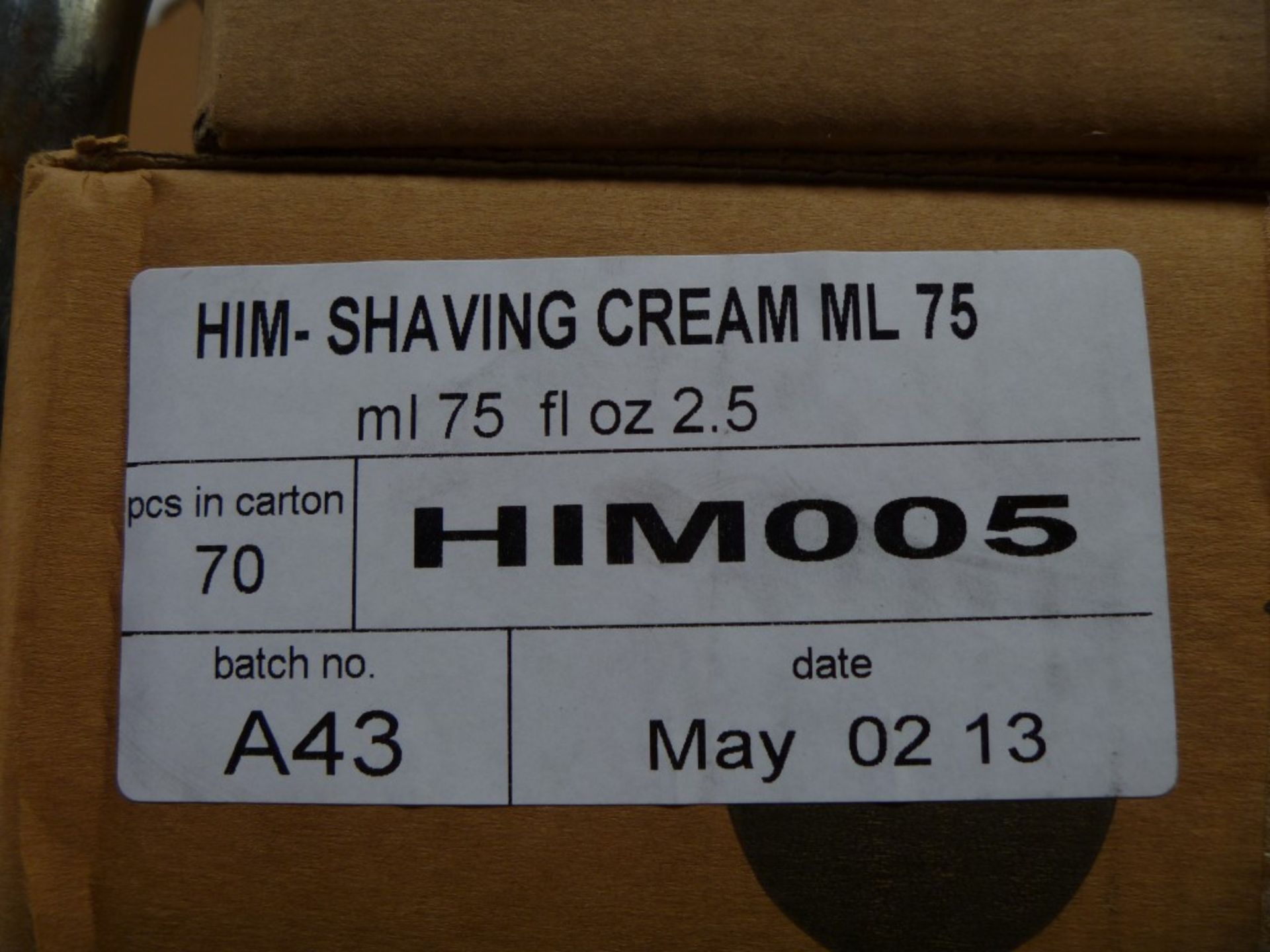 70 x HIM Intelligent Grooming Solutions - 75ml SHAVING CREAM - Brand New Stock - Alcohol Free, - Image 2 of 3