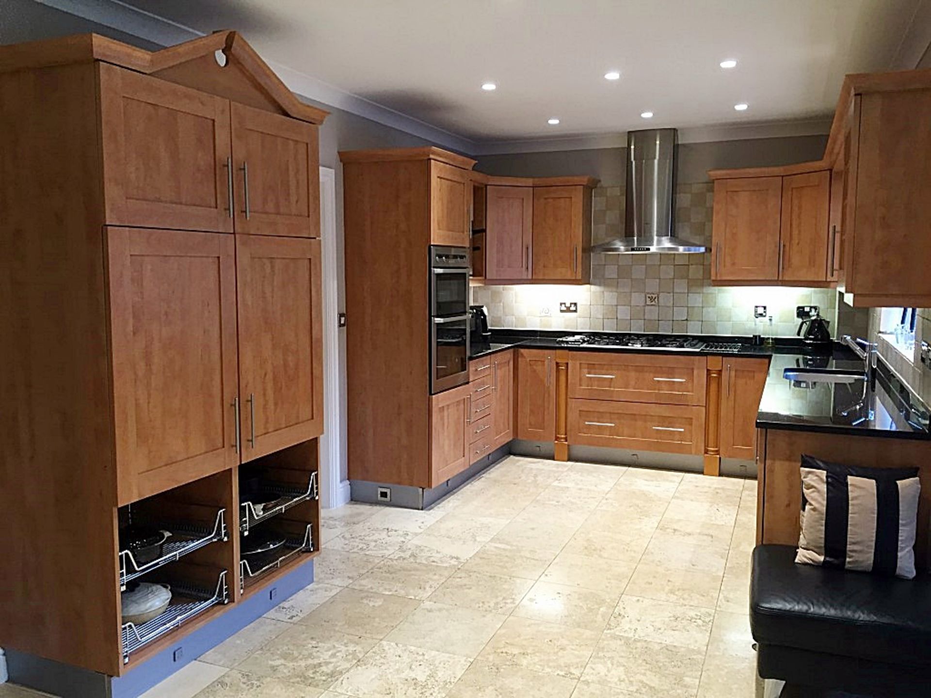 1 x Gemini Fitted Kitchen With Granite Worktops, Integrated AEG Appliances, And Utility Area - CL130