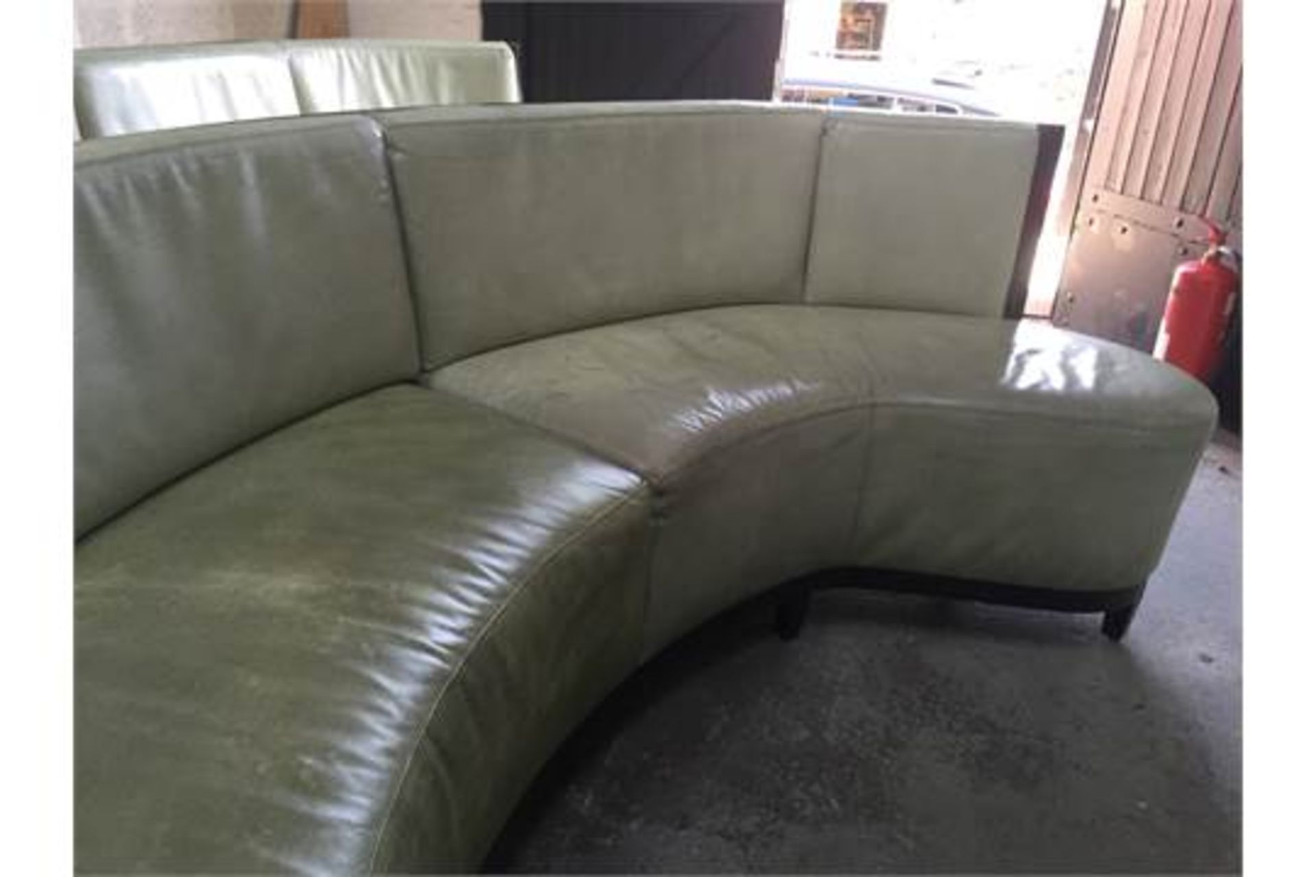 1 x Luxury Upholstered Curved Seating Area - Recently Removed From Nobu - Dimensions: W285 x D62cm x - Image 3 of 7