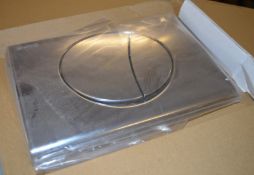 1 x Mepa Ellipse Actuator Toilet Flusher Plate - Shires Branded - Modern Chrome Finish - New and