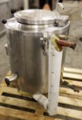 1 x "Bartlett" Stainless Steel Ham Boiler Cooking Tank - Ideal For Boiling Hams Or Other Meats -