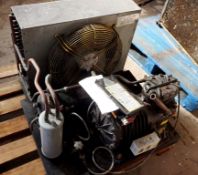 1 x Prestcold / Copeland Refrigeration Unit - Features Compressor, Pressure Controller & Fan - Used,