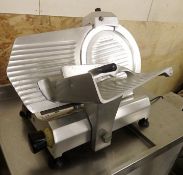 1 x Commercial Heavy Duty Meat Slicer - Dimensions: W56 x D51 x H33cm - Ref: M074 - CL124 -