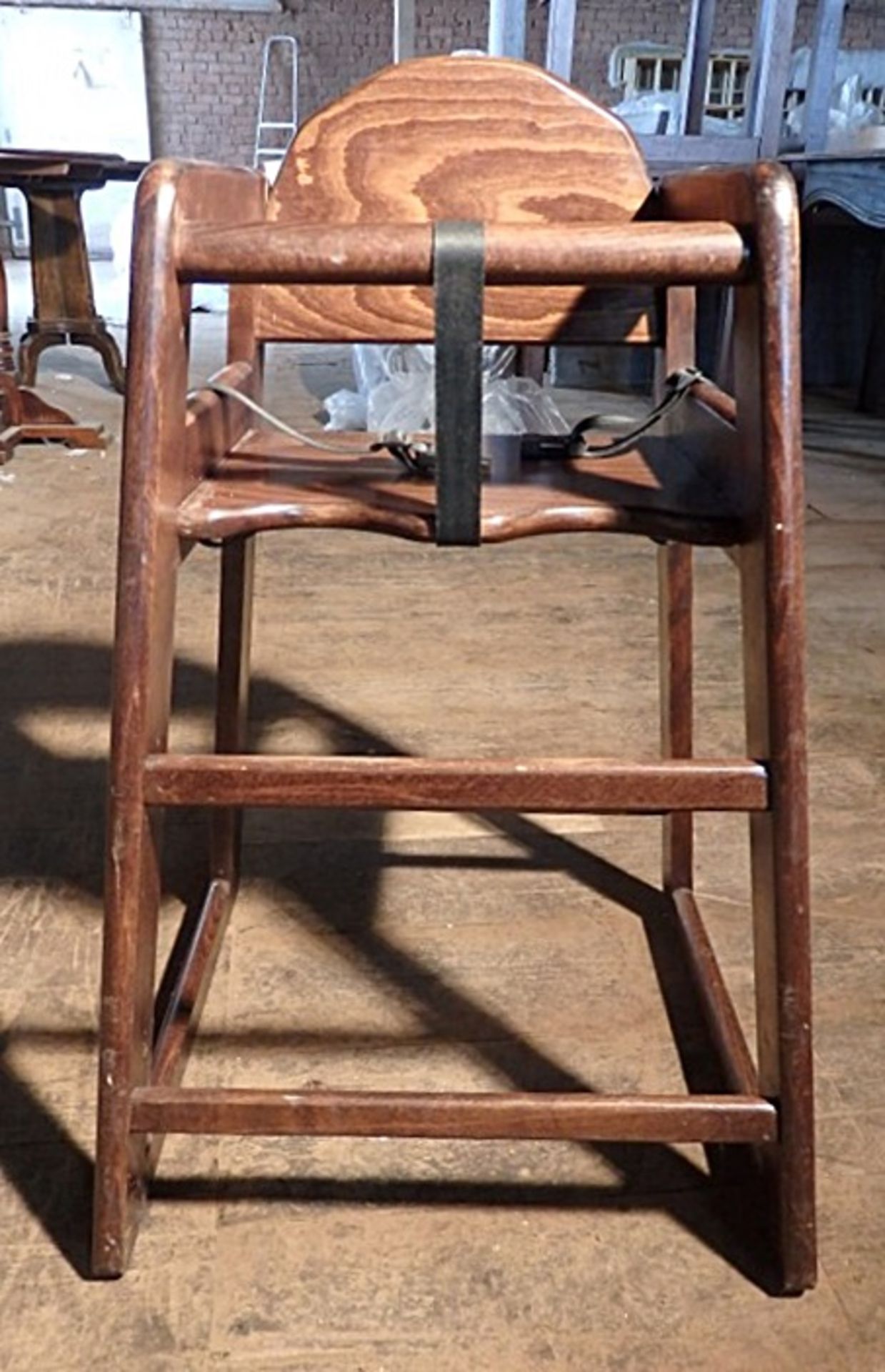 1 x Solid Wood Childs High Chair - All Recently Taken From A Bar & Restaurant Environment - - Image 8 of 8