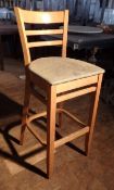 10 x Tall Bistro Chairs - All Recently Taken From A Bar & Restaurant Environment - Dimensions: H87 x