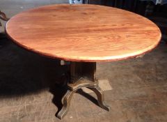 5 x Round Solid Wood Bistro Tables - All Recently Taken From A Bar & Restaurant Environment -