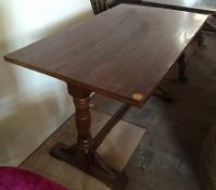 5 x Sturdy Rectangular Solid Wood Dining Tablea - All Recently Taken From A Bar & Restaurant