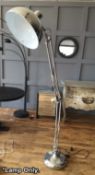 1 x Large Freestanding Floor Lamp - Colour: Chrome - Dimensions: Height approx 200cm - Ref: NDE022 -