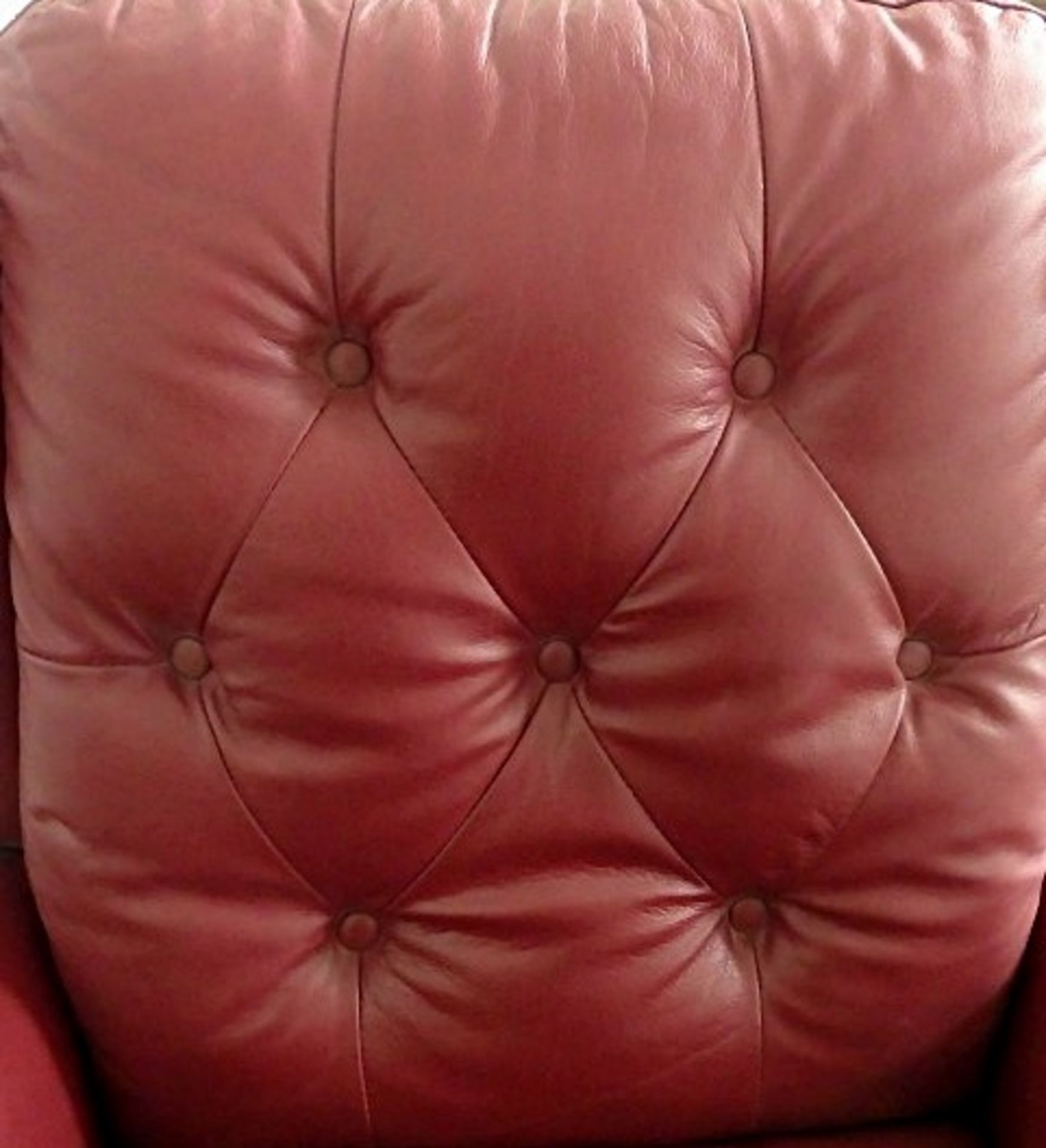 1 x "Beatrice" Riser Recliner Chair By TCS - Upholstered In Genuine Italian Leather (Red) - Pocket - Image 6 of 9