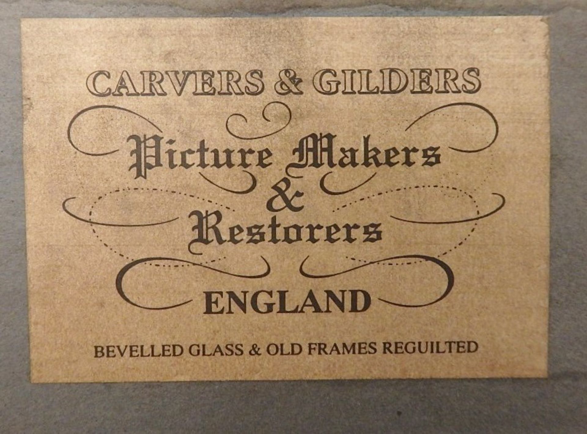1 x Frame Art Print In An Ornate Gilt Frame - Carvers and Gilders of England - Size: 12" x 16" x - Image 7 of 8