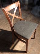 8 x Bistro Chairs - All Recently Taken From A Bar & Restaurant Environment - Dimensions To