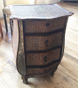 1 x Wicker Style Drawer Unit - Dimensions: 80 x 48 x height 78cm - Ref: NDE012 - CL122 - Location: