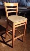 10 x Tall Bistro Chairs - All Recently Taken From A Bar & Restaurant Environment - Dimensions: