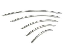 50 x BOW Handle Kitchen Door Handles - 320mm - New Stock - Brushed Nickel Finish - Fixings Included