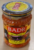 120 x Jars Badr Marinated Garlic With Tomato & Pepper - Expiry Date 01/11/2016 - Brand New Stock -