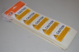 500 x Caution BS7671 Lables - Includes 20 x Packs of x 25 Lables - For Use on Electrical Equipment a