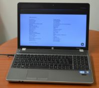 1 x HP Probook 4530s Laptop Computer - 15.6 Inch Screen Size - Features Intel Core i3-2350M Dual Cor