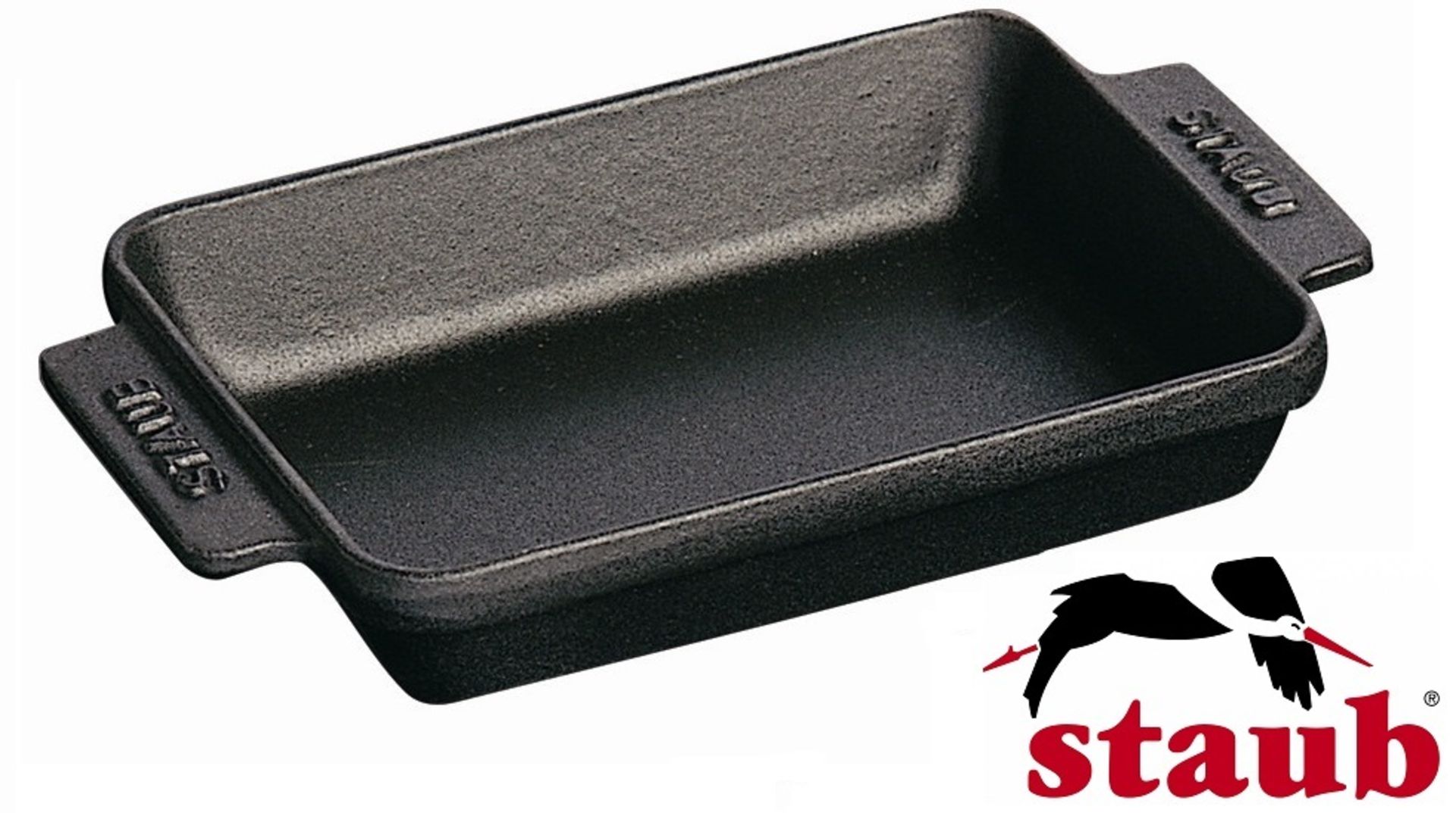 1 x Staub Cast Iron Mini Rectangular Basking Roasting Dish - New Boxed Stock - CL158 - Attractive Fr - Image 12 of 18