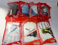 7 x Assorted Pairs Of PUMA Branded Accessories - Includes Goal Keepers Goves & Shinpads - New &