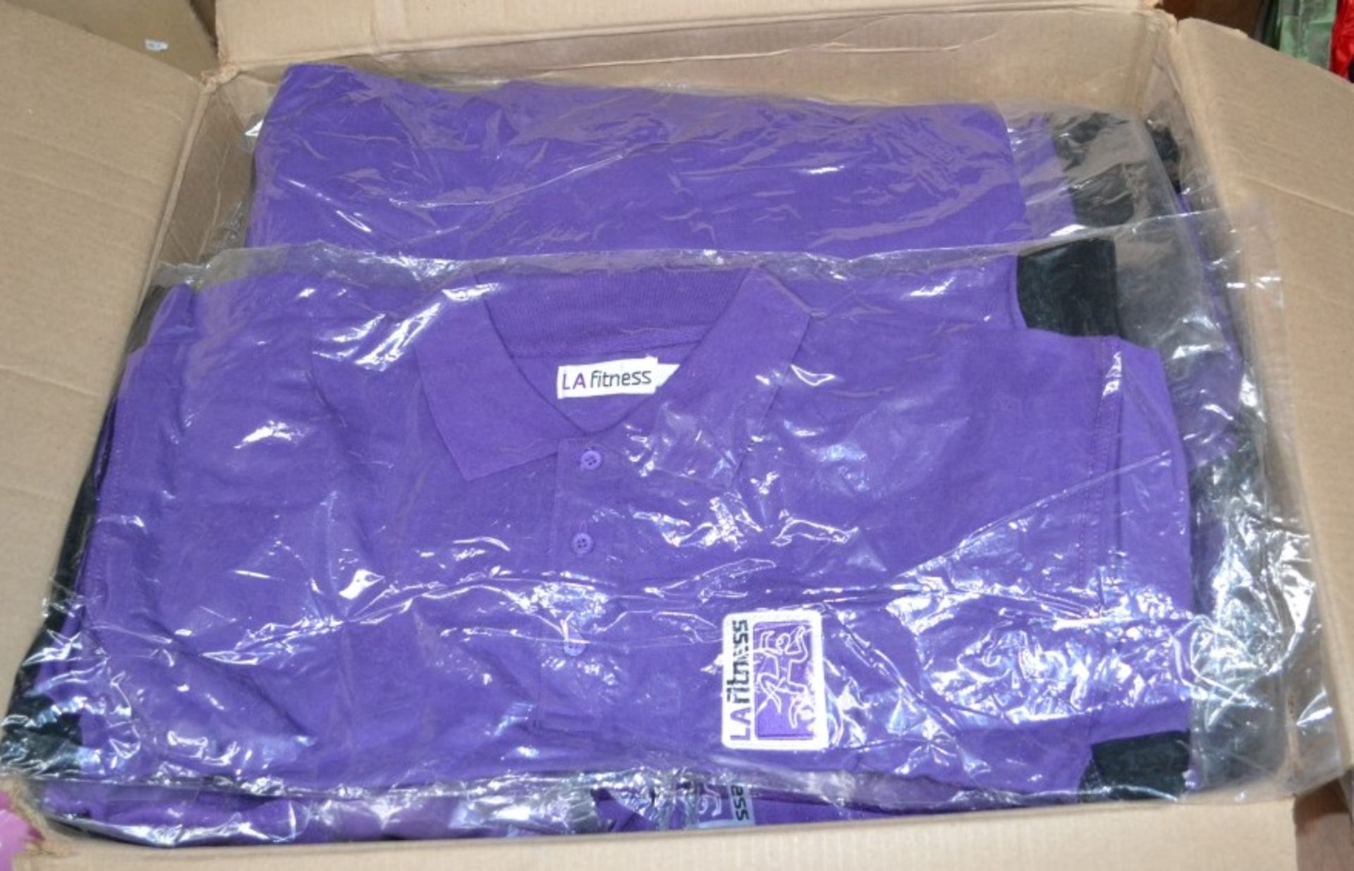 55 x LA Fitness Branded Ladies POLO Shirts - Size: Large - Colour: Purple - CL155 - Ref: JIM153 - - Image 6 of 6