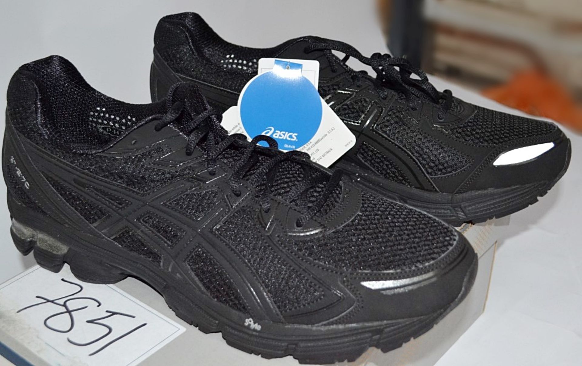 1 x Pair Of ASICS "GT-2170" Mens Trainers - Adult Size: UK 13 - Colour: Onyx Black - CL155 - Ref: