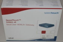 1 x Thompson Speedtouch 546i v6 Multi User ADSL2+ Gateway Router - New Boxed Stock - CL300 - Locatio