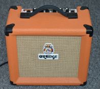 1 x Orange Crush 10w Guitar Amp - CL010 - Ideal Practice Amp Featuing 3 Band EQ, 2 Gain Controls, Ma