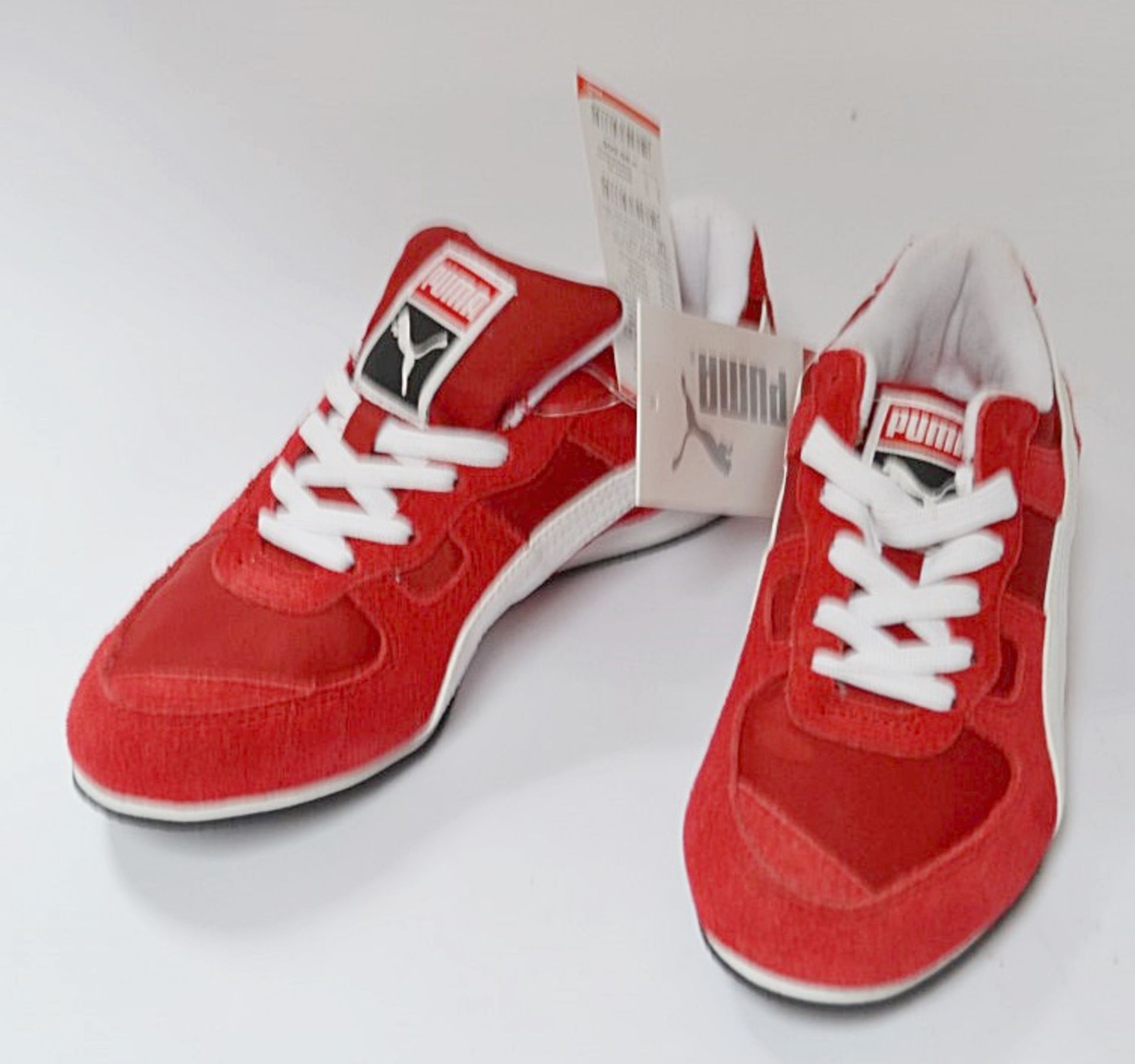 1 x Pair Of PUMA "Bayndyt Mesh" Mens Trainers - Size: UK 3 - Colour: Red - CL155 - Ref: WHI114 - - Image 2 of 5