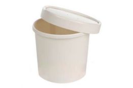 300 x Take Away Soup / Noodle Bowls With 125 x Lids - CL164 - Unused Stock For Use in Bistros, Sandw