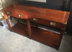 1 x Grange Wooden Console Table - Dimensions: 137cm x D 41cm X Height 68cm - Pre-owned In Very Good