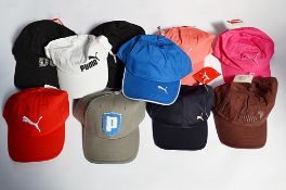 10 x Assorted PUMA Baseball Caps - CL155 - Unused Shop Stock - Various Sizes & Designs Ref: JIM175 -