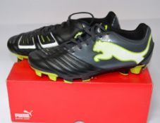 1 x Pair Of Mens PUMA "Powercat 3.12 FG" Football Boots - Adult Size: UK 6 1/2 - Colour: Black /