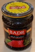 240 x Jars Badr Strawberry Jam - Expiry Date 01/11/2016 - Brand New Stock - Includes 20 x Cases of