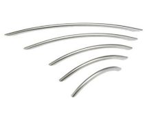250 x BOW Handle Kitchen Door Handles - 320mm - New Stock - Brushed Nickel Finish - Fixings Included
