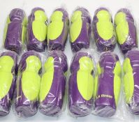 12 x LA FITNESS - Fitness Water Bottles - Colour: Purple / Green - New & Sealed Stock - Huge