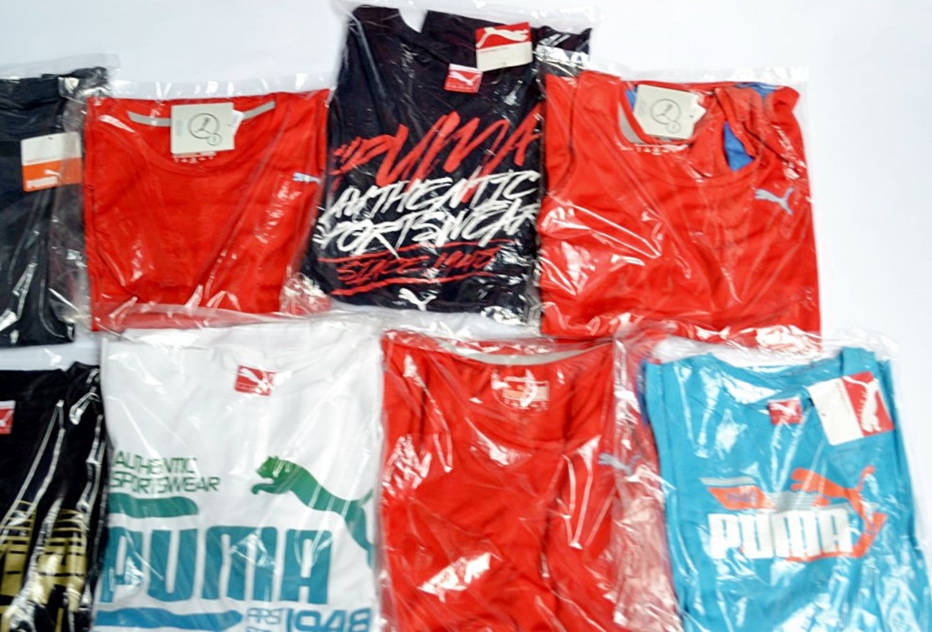 10 x Assorted PUMA Branded T-Shirts & Vests - Size: All Adult Medium - New With Tags - CL155 - - Image 3 of 5