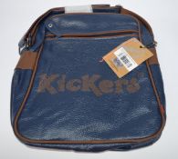 10 x Kickers Retro Flight Shoulder Strap Bags - Navy and Coffee Coloured - Brand New Stock With Tags