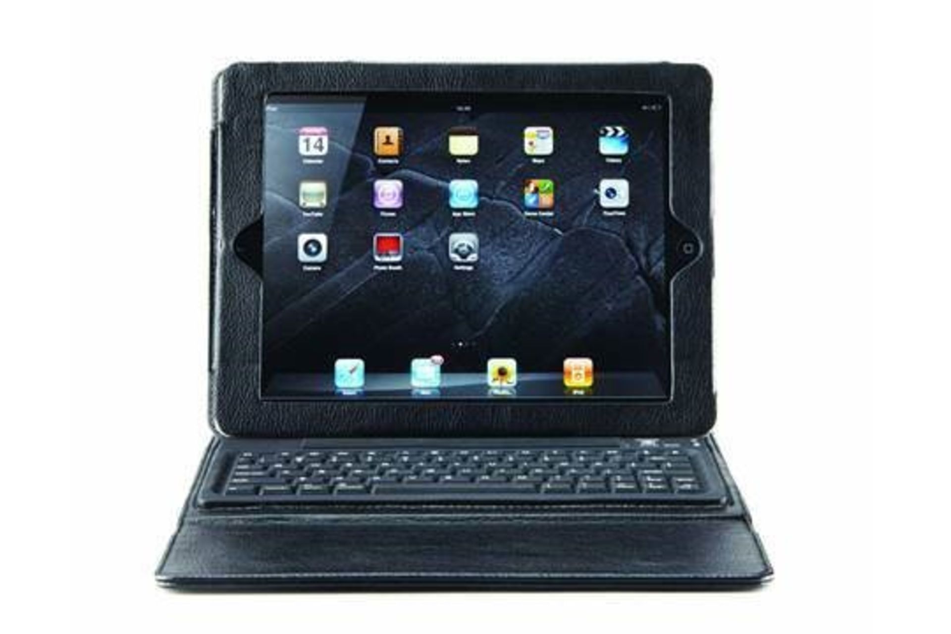 1 x Mi Leather IPAD CASE With Integrated Bluetooth 2.0 Keyboard - Wireless Keyboard, Upto 90 Hours C - Image 4 of 10