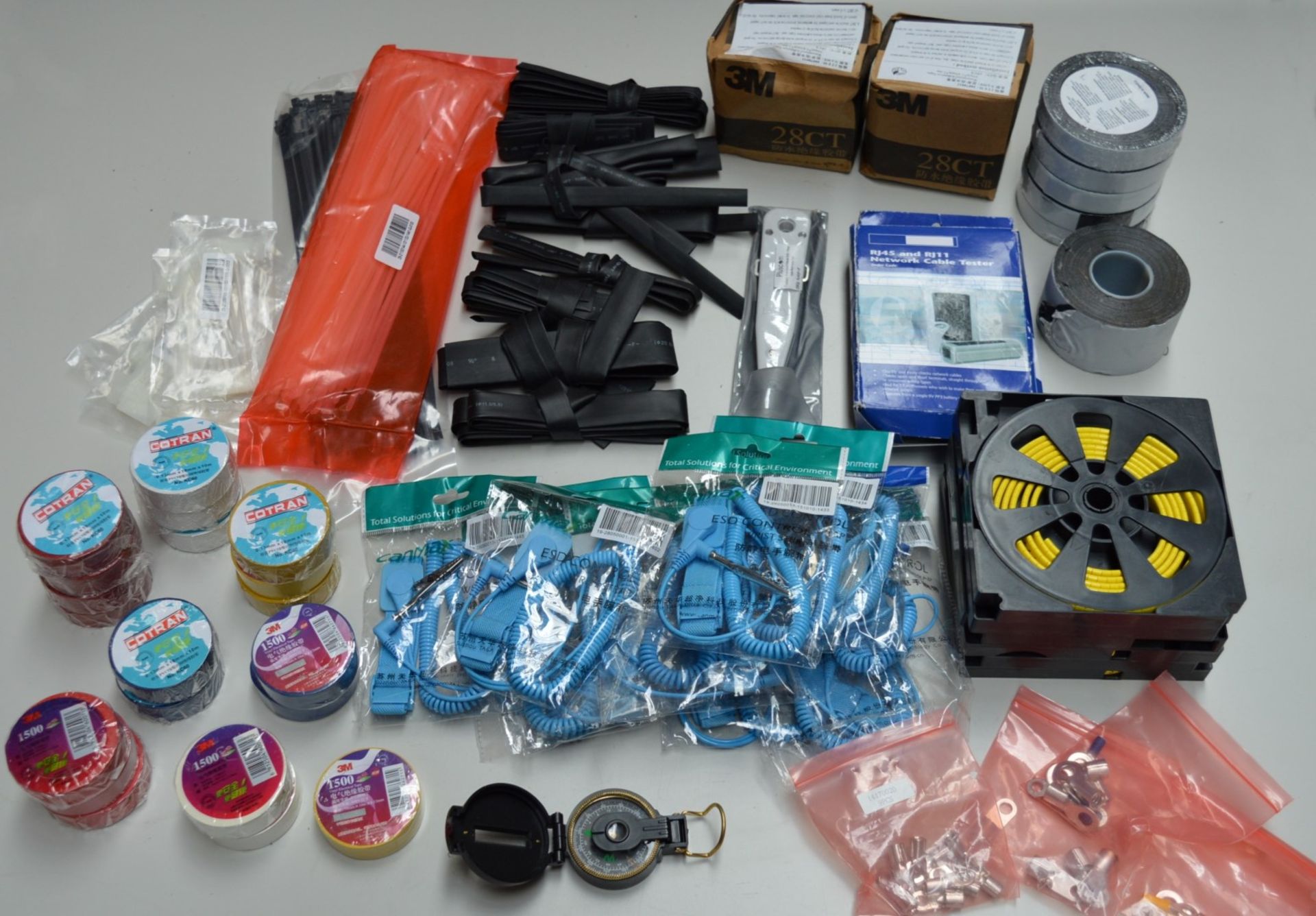 Assorted Collection of Electrical Consumables - CL300 - Includes 20 x Rolls of PVC Electrical Tape,