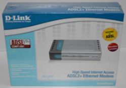 1 x D Link High Speed Internet Access ADSL2+ Ethernet Modem - Model DSL-320T - Includes Microfilter